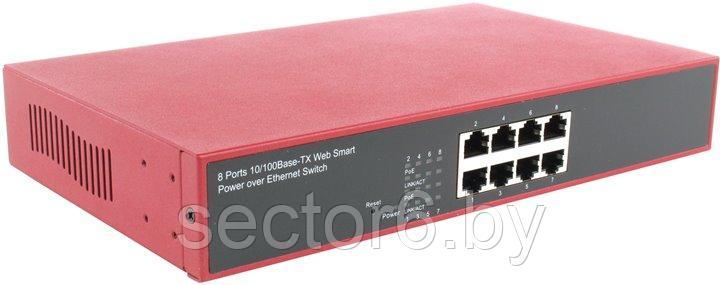 MultiCo Управляемый коммутатор (8UTP 10/100Mbps PoE), фото 2