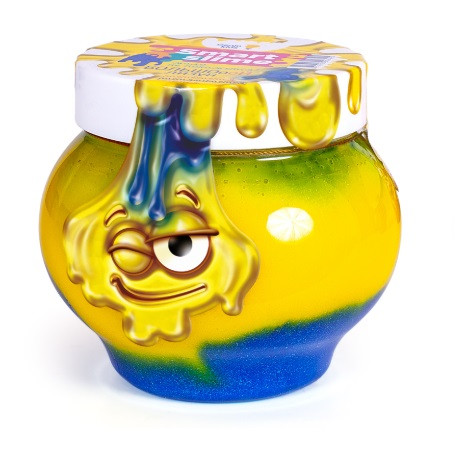 Игрушка Лизун-мялка "Мялка-жмялка 2-в-1" 500 г, (желто-синий) LIZ06)