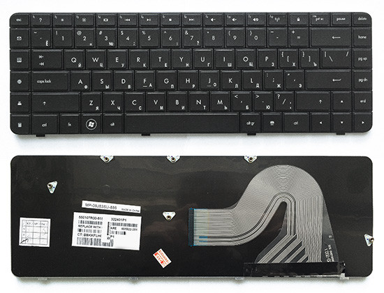 Замена клавиатуры в ноутбуке HP Pavilion G62 G56 черная