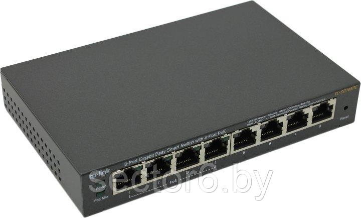 Коммутатор TP-Link TL-SG108PE - фото 1 - id-p115685478