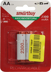Аккумулятор Smartbuy SBBR-2A02BL2300 (1.2V, 2300mAh) NiMh, Size  "AA"
