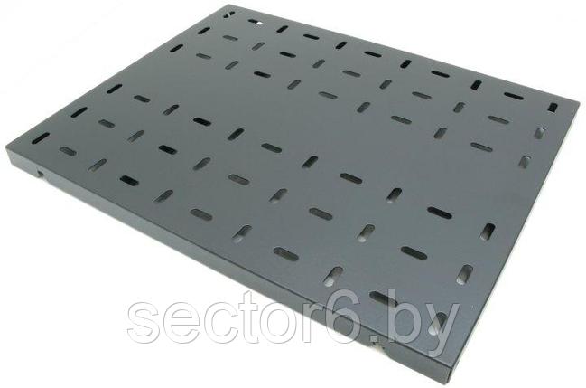 NT SSt620 B Полка 19" усиленная, чёрная L=620 мм, перфорированная, грузоподъемность 100 кг, фото 2