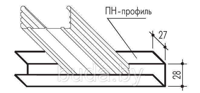Профиль потолочный ПП CD 60х27х3000 0,4 (18шт/уп) - фото 5 - id-p115747091