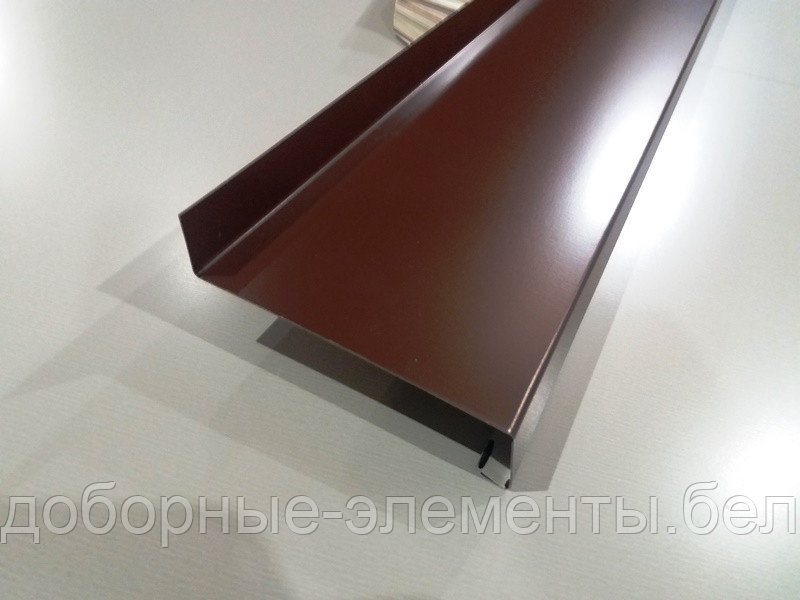 Отлив цокольный 70 мм коричневый (RAL 8017 шоколад) - фото 3 - id-p115755480