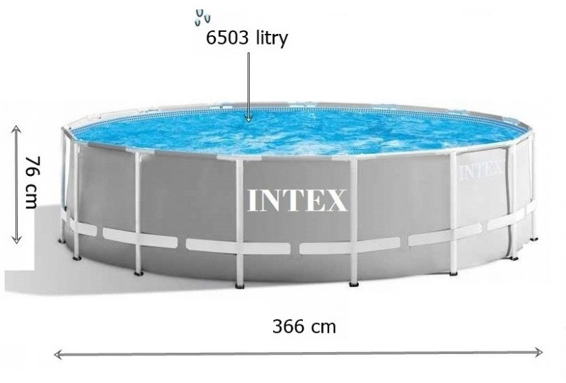 Каркасный бассейн Intex 366 х 76см с фильтр-насосом 2000 л/ч, арт. 26712 - фото 4 - id-p76018159