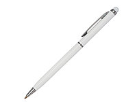 Ручка шариковая, СЛИМ СМАРТ, металл, белый/серебро, фото 1