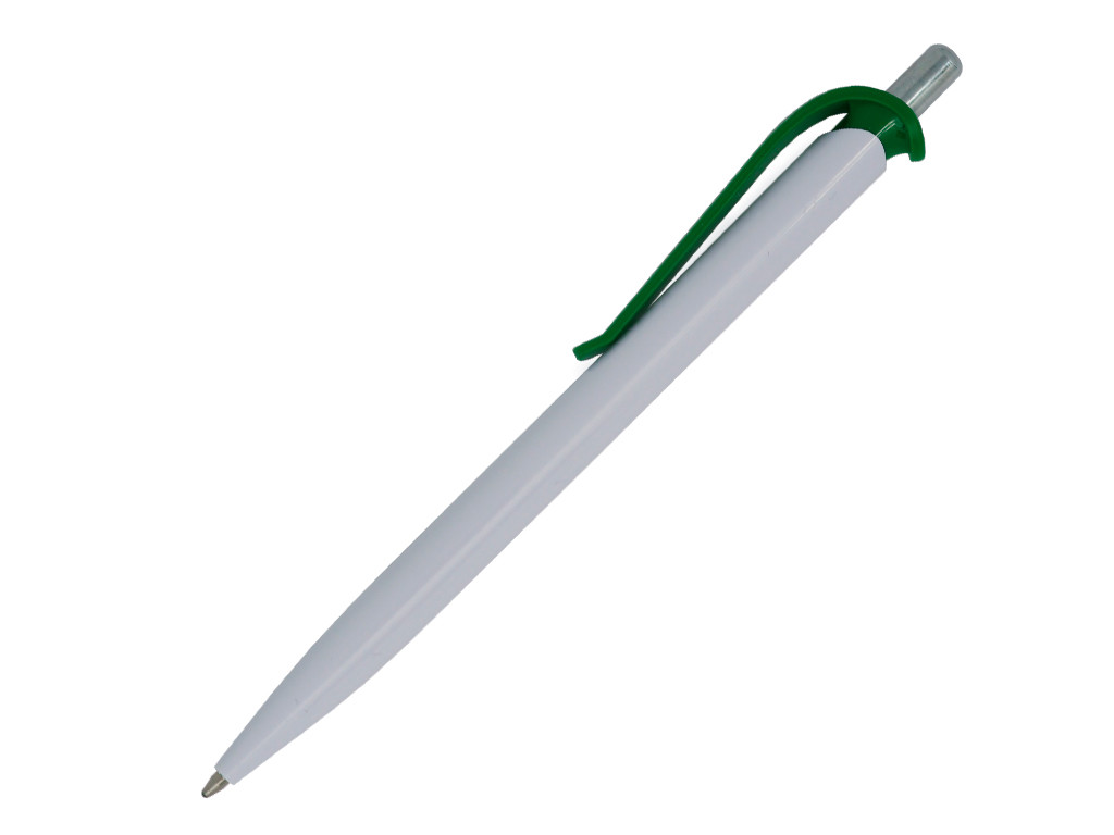 Ручка шариковая, пластик, белый/зеленый, Efes
