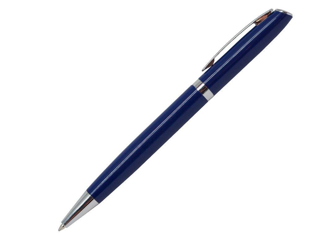 Ручка шариковая, металл, синий/серебро, Classic, фото 1