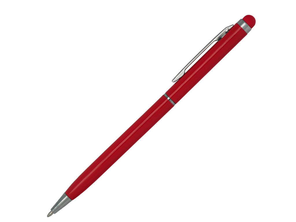 Ручка шариковая, СЛИМ СМАРТ, металл, красный/серебро, фото 1