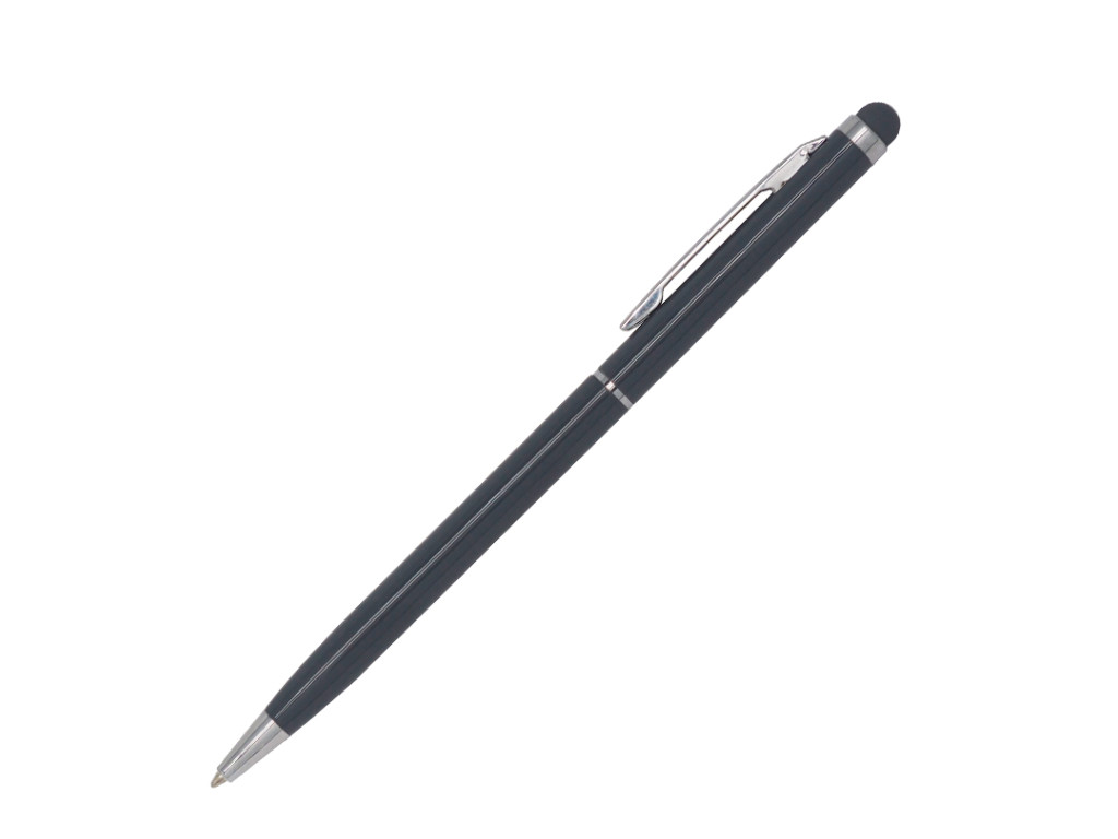 Ручка шариковая, СЛИМ СМАРТ, металл, серый/серебро