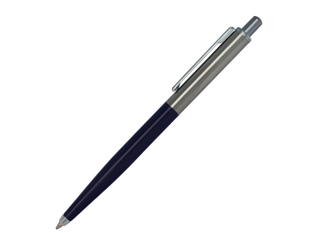 Ручка шариковая, металл/пластик, синий/серебро, Best Point Metal, фото 1