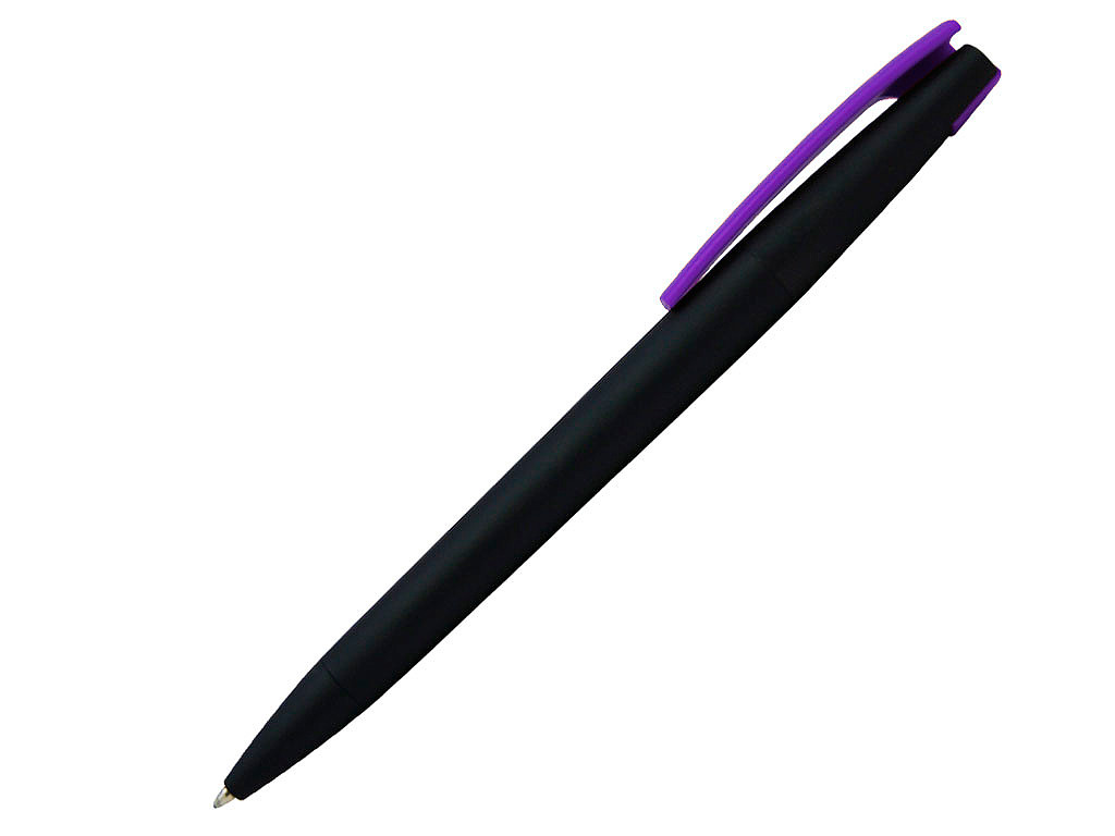 Ручка шариковая, пластик, софт тач , черный/фиолетовый,  Z-PEN Color Mix