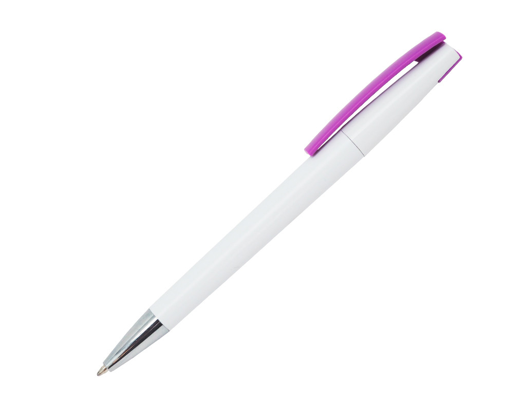 Ручка шариковая, пластик, белый/фиолетовый, Z-PEN