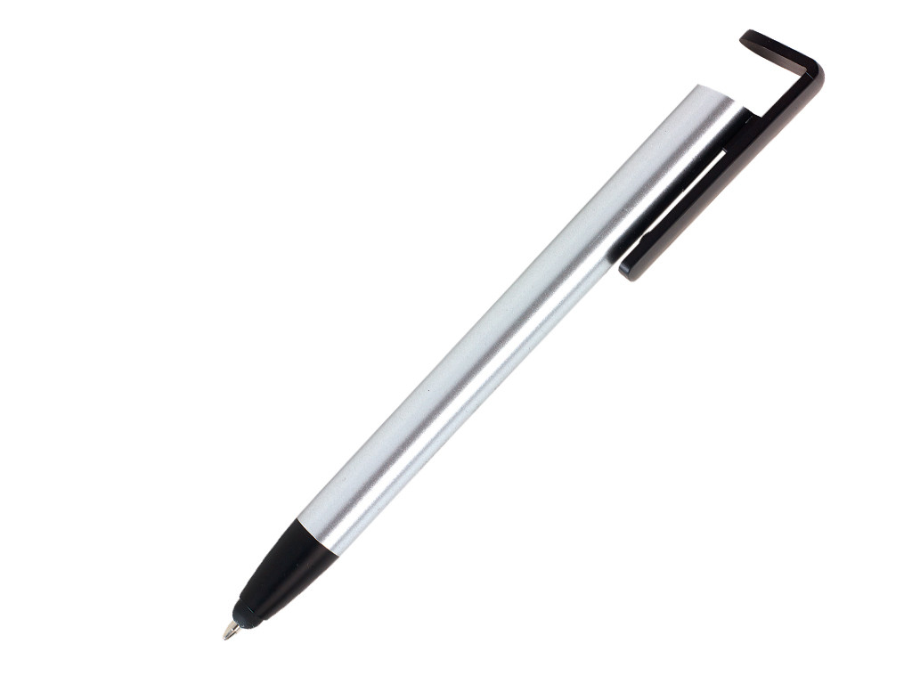 Ручка шариковая, пластик, NEVADA, черный/серебро