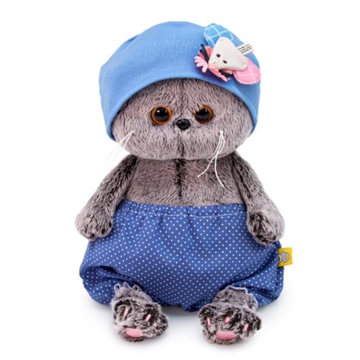 Мягкая игрушка "Басик Бэби"в шапочке с мышкой, 20 см - фото 1 - id-p115776333