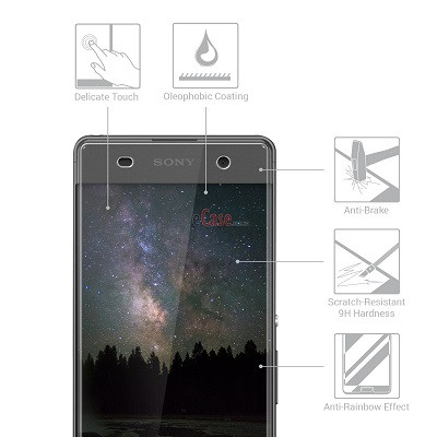 Противоударное защитное стекло на весь экран Aiwo Full Screen Cover White для Sony Xperia XA (5") - фото 2 - id-p115755851