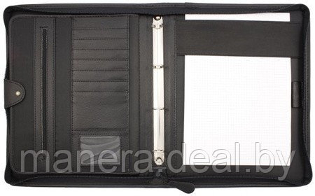 Папка деловая «Менеджер-Люкс», 360 × 290 × 35 мм, черная - фото 1 - id-p115779145