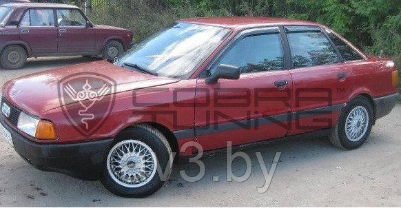 Ветровики Audi 80 B3/B4 Седан 1986-1995/ Ауди 80 Б3 / Б4 (Cobra Tuning) - фото 2 - id-p82007173