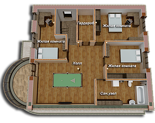 План 2-го (мансардного) этажа