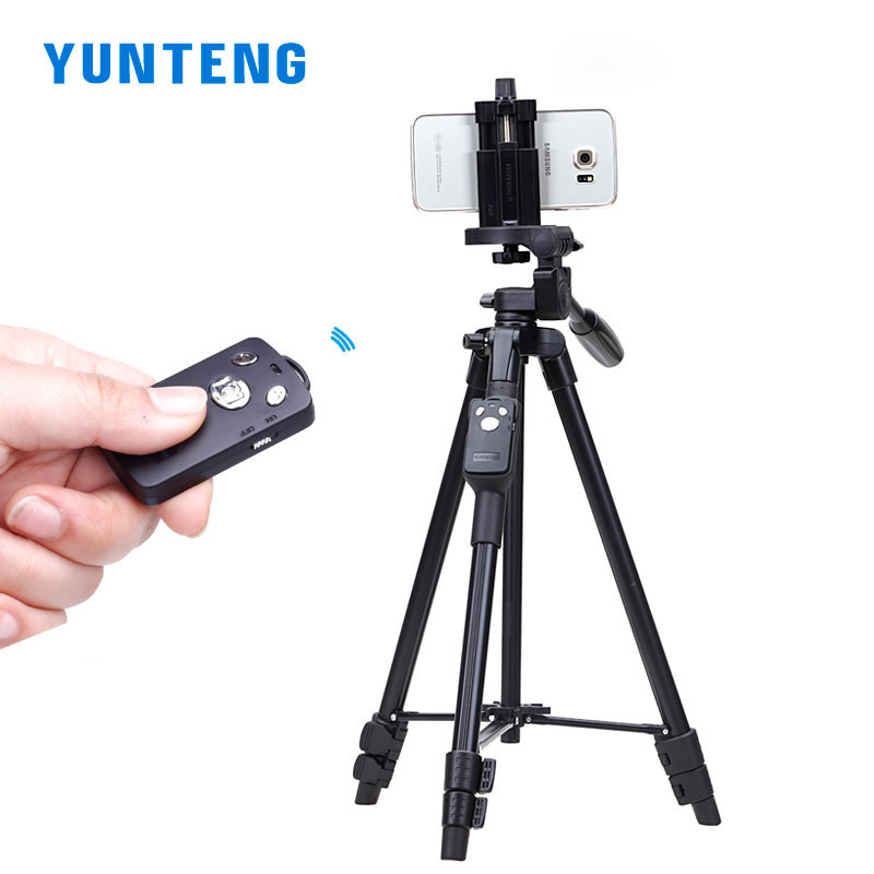 Штатив телескопический с пультом ДУ профессиональный для камеры и телефона Yunteng VCT 5208 трипод Tripod - фото 3 - id-p115791024