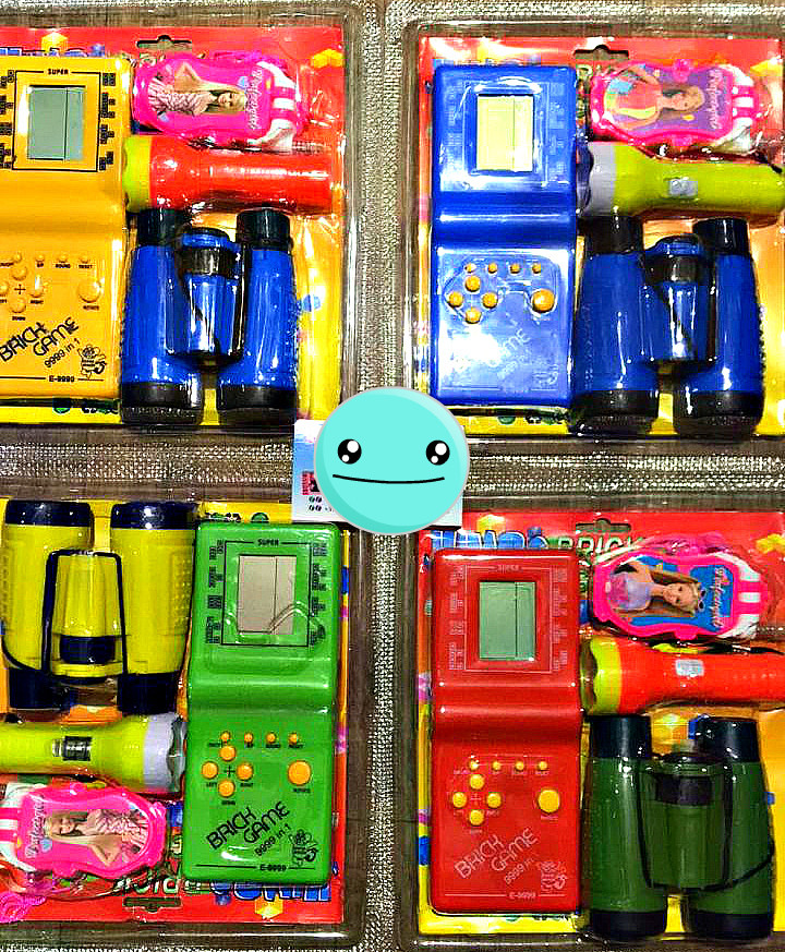 Набор Тетрис Brick Game E-9999, бинокль, фонарик и игрушечный телефон ( разные цвета) - фото 1 - id-p115793473