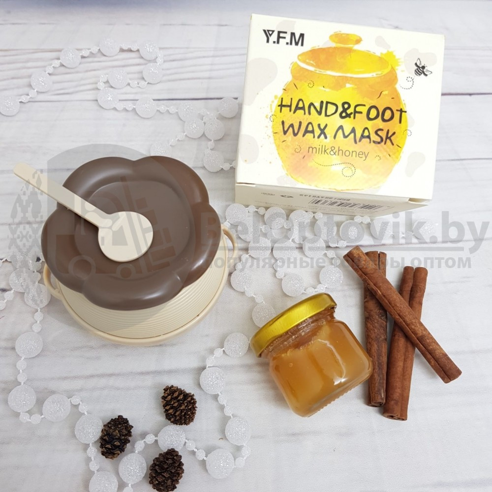 Маска парафиновая для кожи рук и ног с экстрактом молока и меда Y.F.M HANDFOOT WAX MASK, 180ml (заживление, - фото 4 - id-p115809371