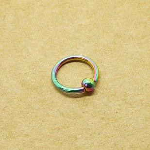 Кольцо для пирсинга Радуга 1.2мм (6-12мм) (8мм (шар 4 мм))