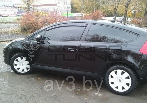 Ветровики Citroen C4 1 хэтчбек 3d 2004/ Ситроен С4 2 (Cobra Tuning) - фото 2 - id-p60447170