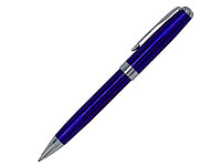 Ручка шариковая, металл, синий/серебро, фото 1