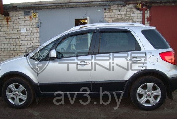 Ветровики Fiat Sedici хэтчбек 2005 / SUZUKI SX4 (2006-) хэтчбек/ Фиат Седичи (Cobra Tuning) - фото 2 - id-p60447249