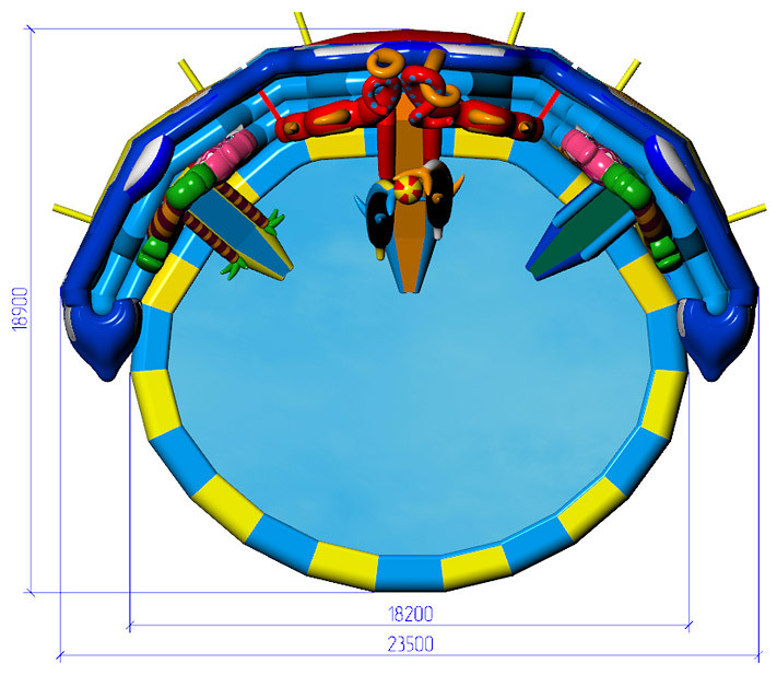 Надувной аквапарк Чудо-юдо-2