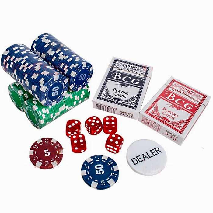 Набор для покера в кейсе 100 фишек с номиналом - фото 3 - id-p115832025