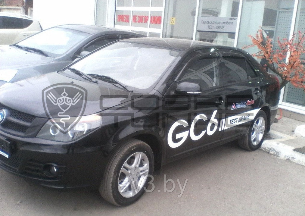 Ветровики Geely GC6 2014/ Джили ГС 6 (Cobra Tuning) - фото 2 - id-p60447352