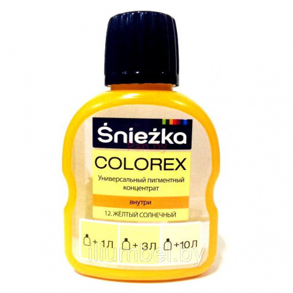 Краситель Sniezka Colorex Снежка Колорекс 0,1л №12 солнечно-желтый