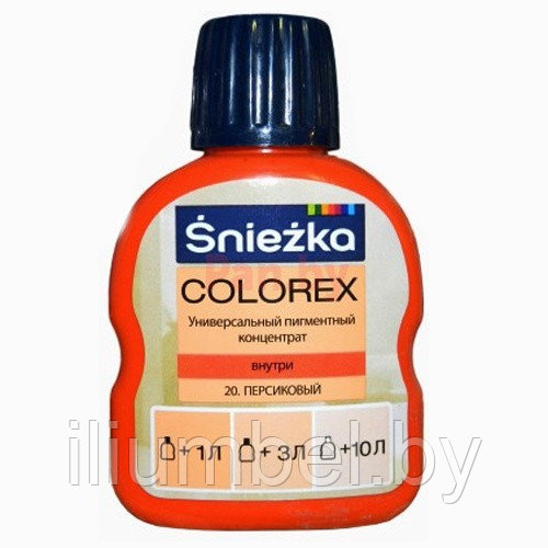 Краситель Sniezka Colorex Снежка Колорекс 0,1л №20 персиковый
