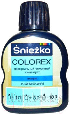 Краситель Sniezka Colorex Снежка Колорекс 0,1л №44 синяя бирюза