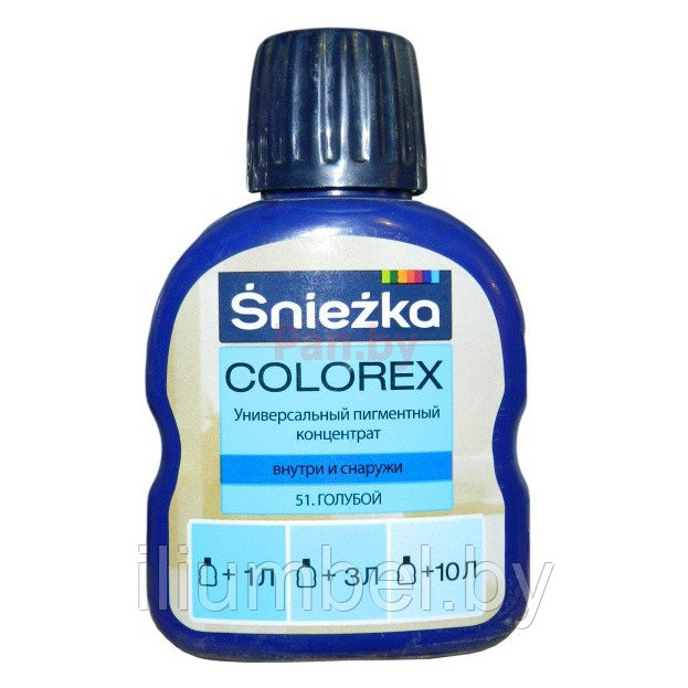 Краситель Sniezka Colorex Снежка Колорекс 0,1л №51 голубой
