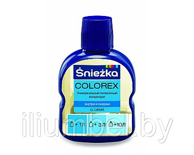 Краситель Sniezka Colorex Снежка Колорекс 0,1л №52 синий - фото 1 - id-p115837645