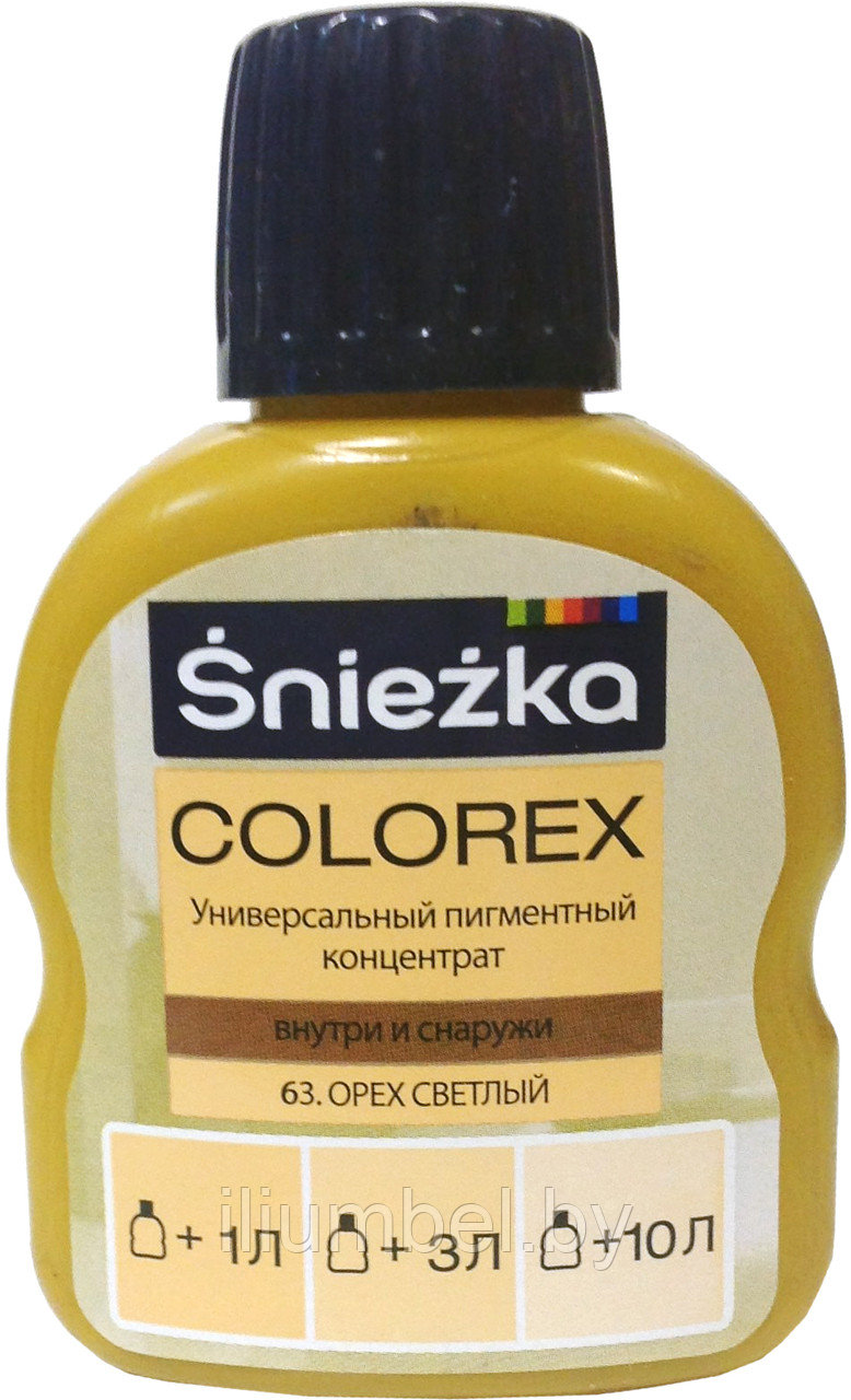 Краситель Sniezka Colorex Снежка Колорекс 0,1л №63 орех светлый - фото 1 - id-p115837651