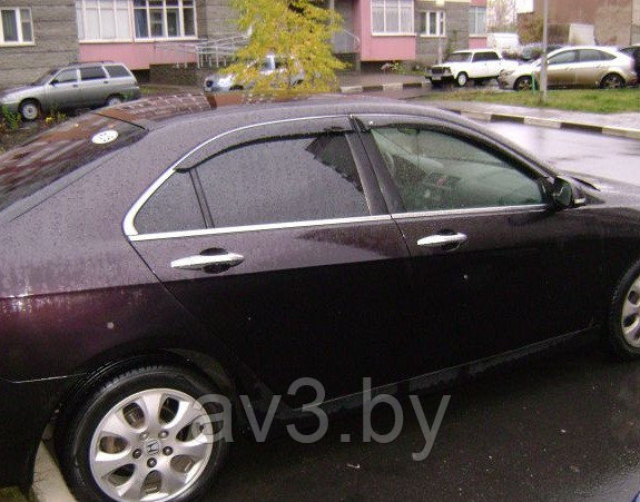 Ветровики Honda Accord 7 седан 2003-2007/Acura TSX 2003-2007/ Хонда Аккорд (Cobra Tuning) - фото 2 - id-p60447371