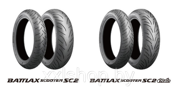 Шина для скутера Bridgestone Battlax SC2 Rain 160/60R14 65H TL Rear