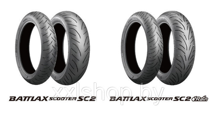 Шина для скутера Bridgestone Battlax SC2 Rain 160/60R14 65H TL Rear - фото 1 - id-p115840407
