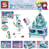 Конструктор Шкатулка Эльзы и Олаф sy1442 аналог LEGO Disney Princess Frozen 41168