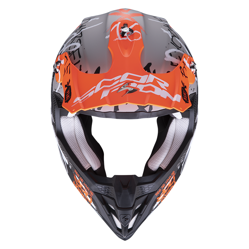 Шлем Scorpion VX-16 AIR ORATIO Матовый черно-оранжевый, XS - фото 2 - id-p115840231