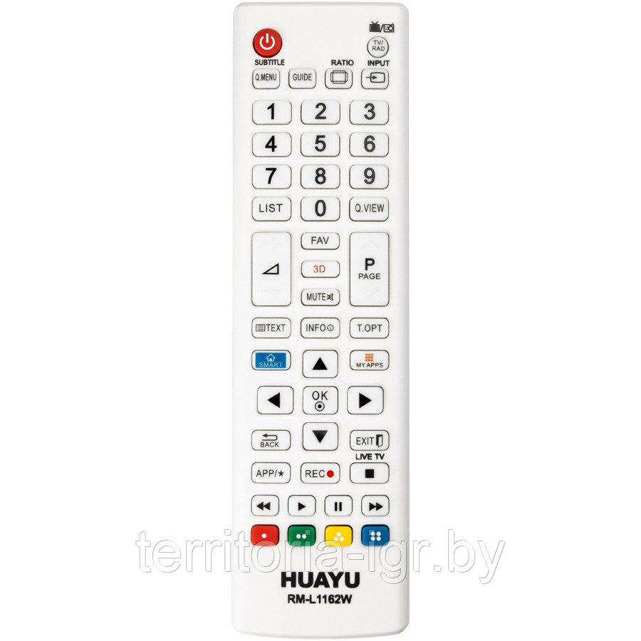 Пульт универсальный для LG RM-L1162W 3D LED TV с функцией SMART белый Huayu