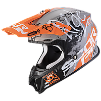 Шлем Scorpion VX-16 AIR ORATIO Матовый черно-оранжевый, S