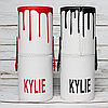 Набор кистей для макияжа в тубусе KYLIE RED/Black, RED/White 12 шт, фото 4