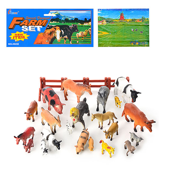 Игровой набор H638 Домашние животные с полем 21 ШТ - фото 1 - id-p115846765