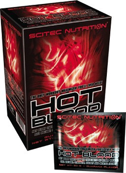 Предтренировочные комплексы и энергетики Scitec Nutrition Hot Blood 3.0, 20 г - фото 1 - id-p115846058