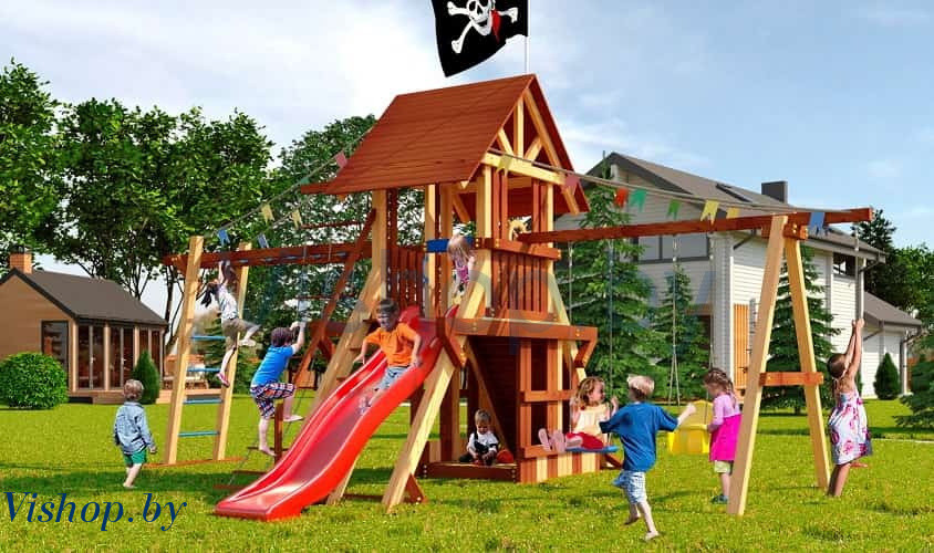 Детская спортивная площадка для дачи Савушка lux-4